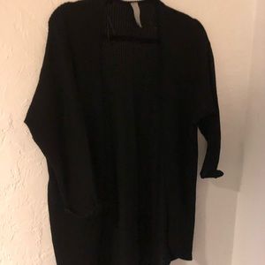 Evereve Waffle Knit Cardigan Size M